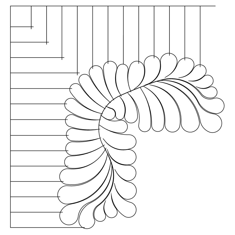 feather piano key brd crn 003 Digital Borders/Borders Corners